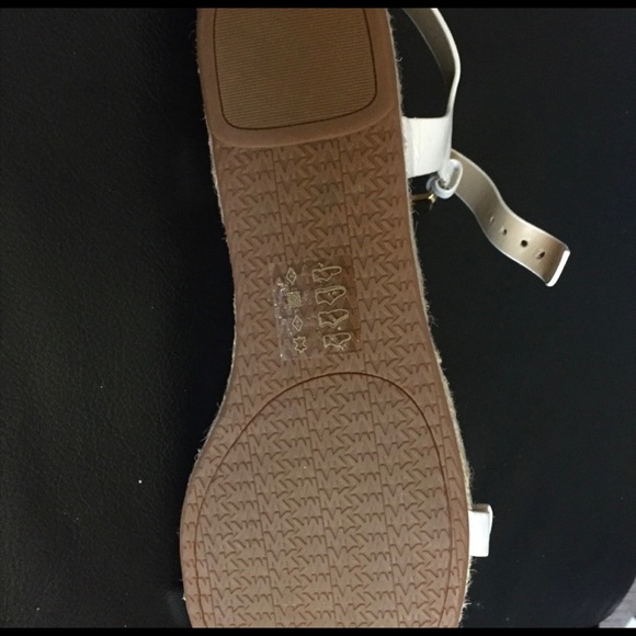 Michael Kors White Jute Strap Sandals - Picture 2 of 5
